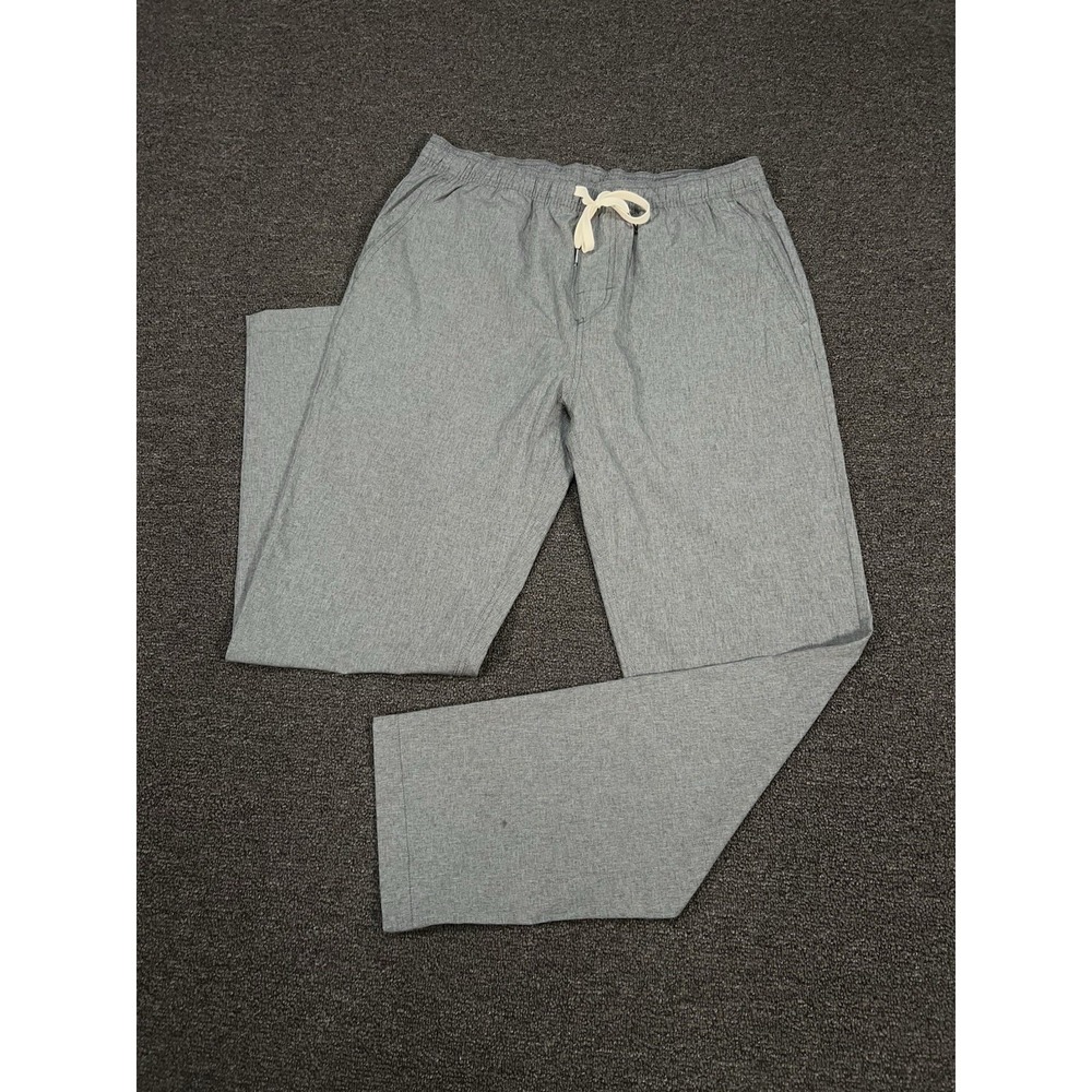 Fair Harbor The One Pants Mens Large‎ Gray Drawstring Stretch Chino Performance